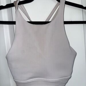 Lululemon Athletica White Crop Top